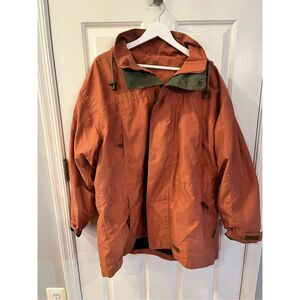 Dublin Australian Equestrian Women’s Orange Waterproof Barn Jacket sz XL